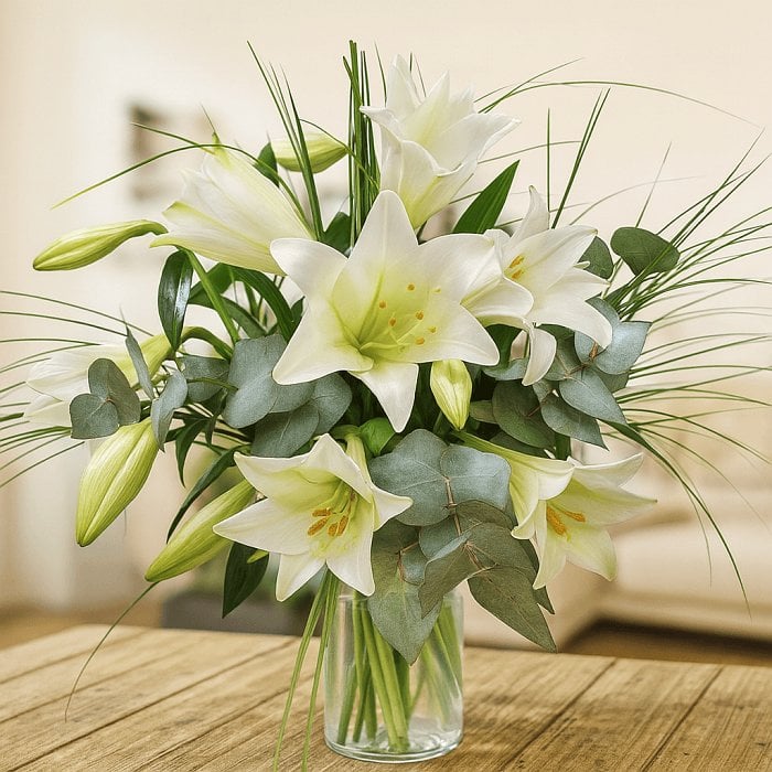 Weißer Blumenstrauß